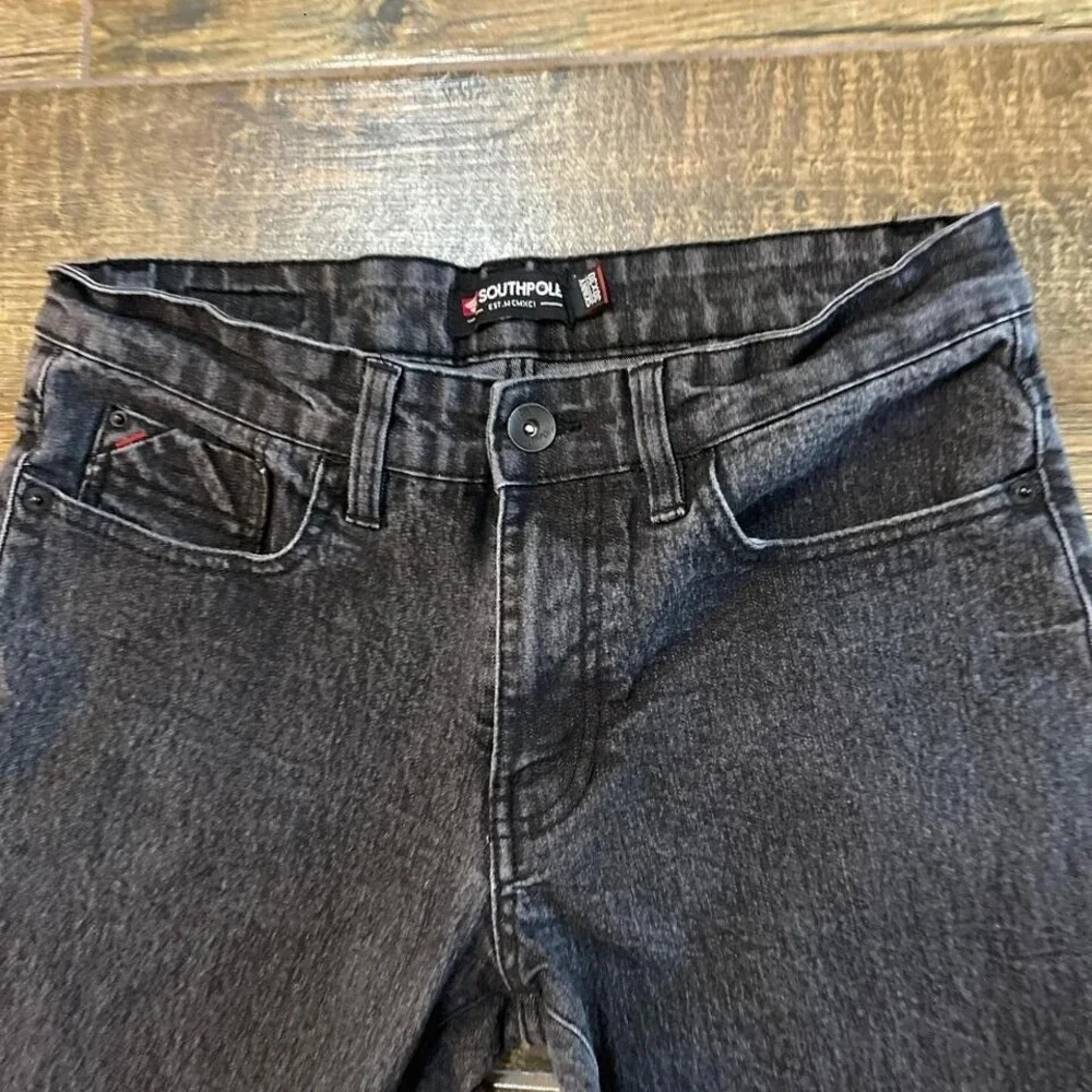 South Pole Skinny Black Jeans 30 x 30